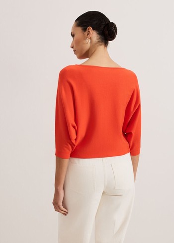 Phase Eight Cristine Knitwear Coral Canada | EWSNRX-394